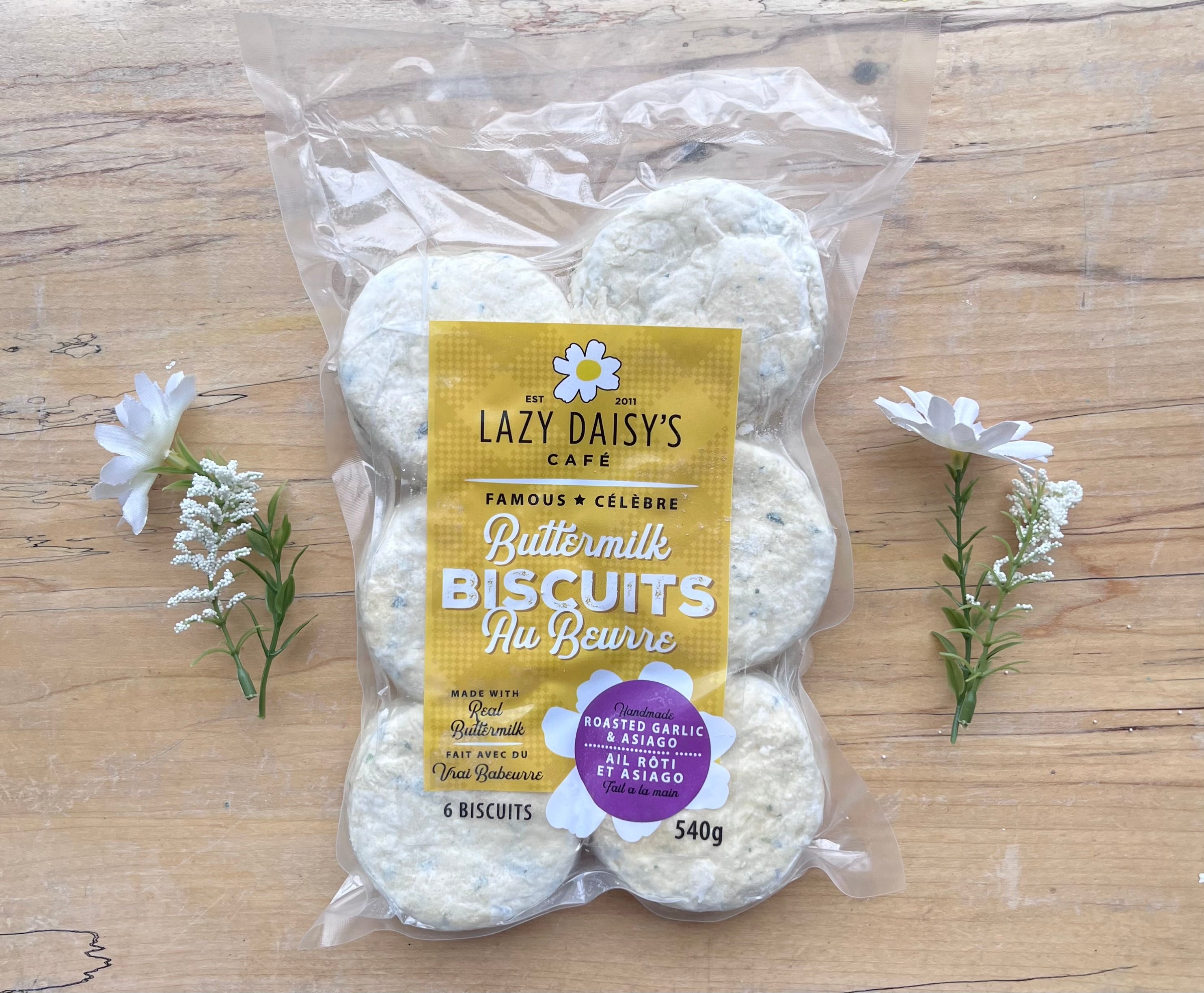 Roasted Garlic & Asiago Bake-At-Home Buttermilk Biscuits
